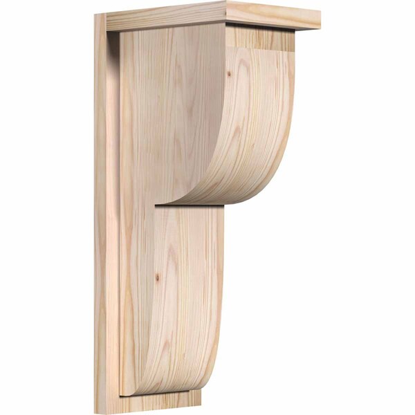 Ekena Millwork Crestline Smooth Corbel w/Backplate, Douglas Fir, 7 1/2"W x 10"D x 22"H COR08X10X22CRE01SDF - main